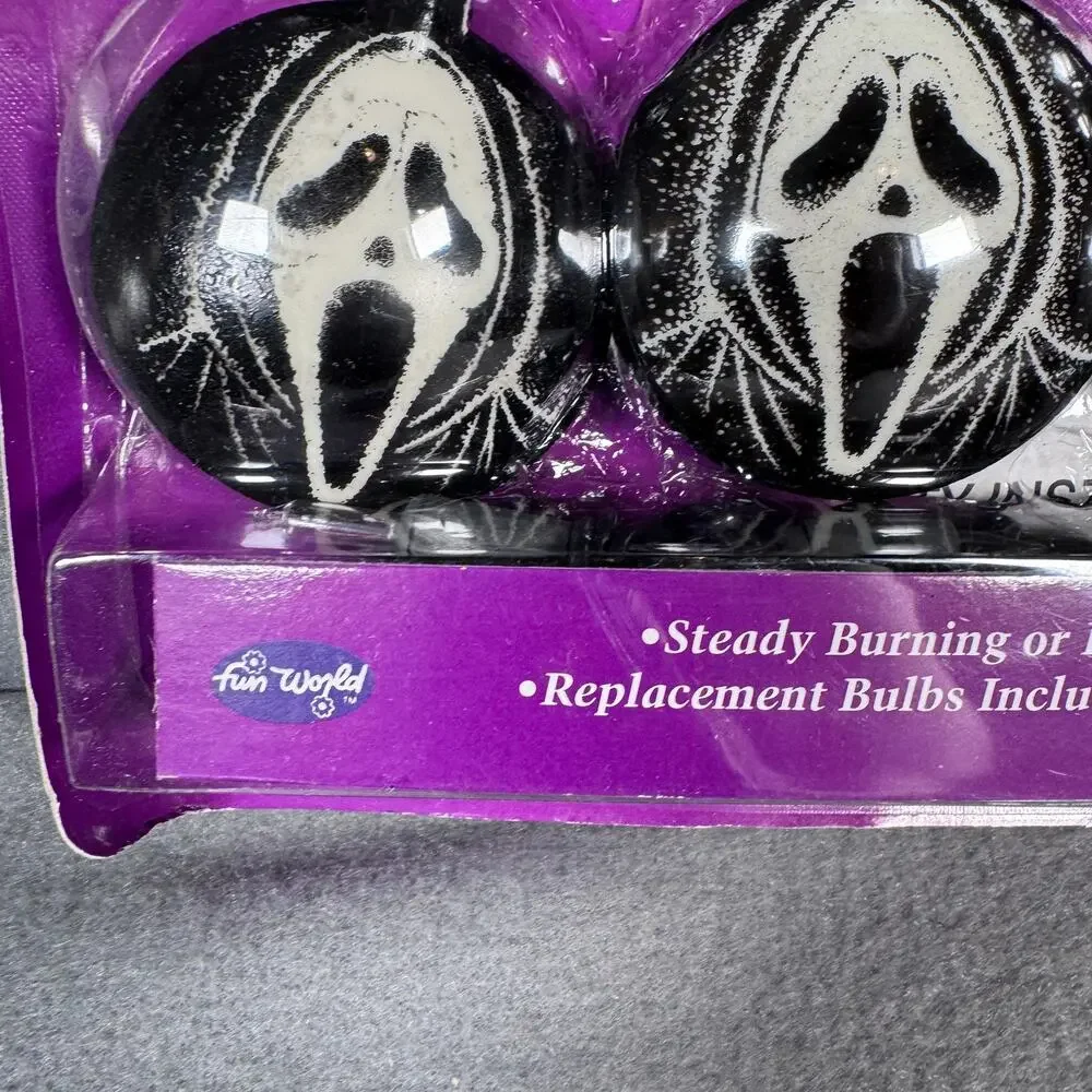 Vintage 1997 Scream Light‎ Set Fun World Halloween Yard Scenes Ghostface Mask B